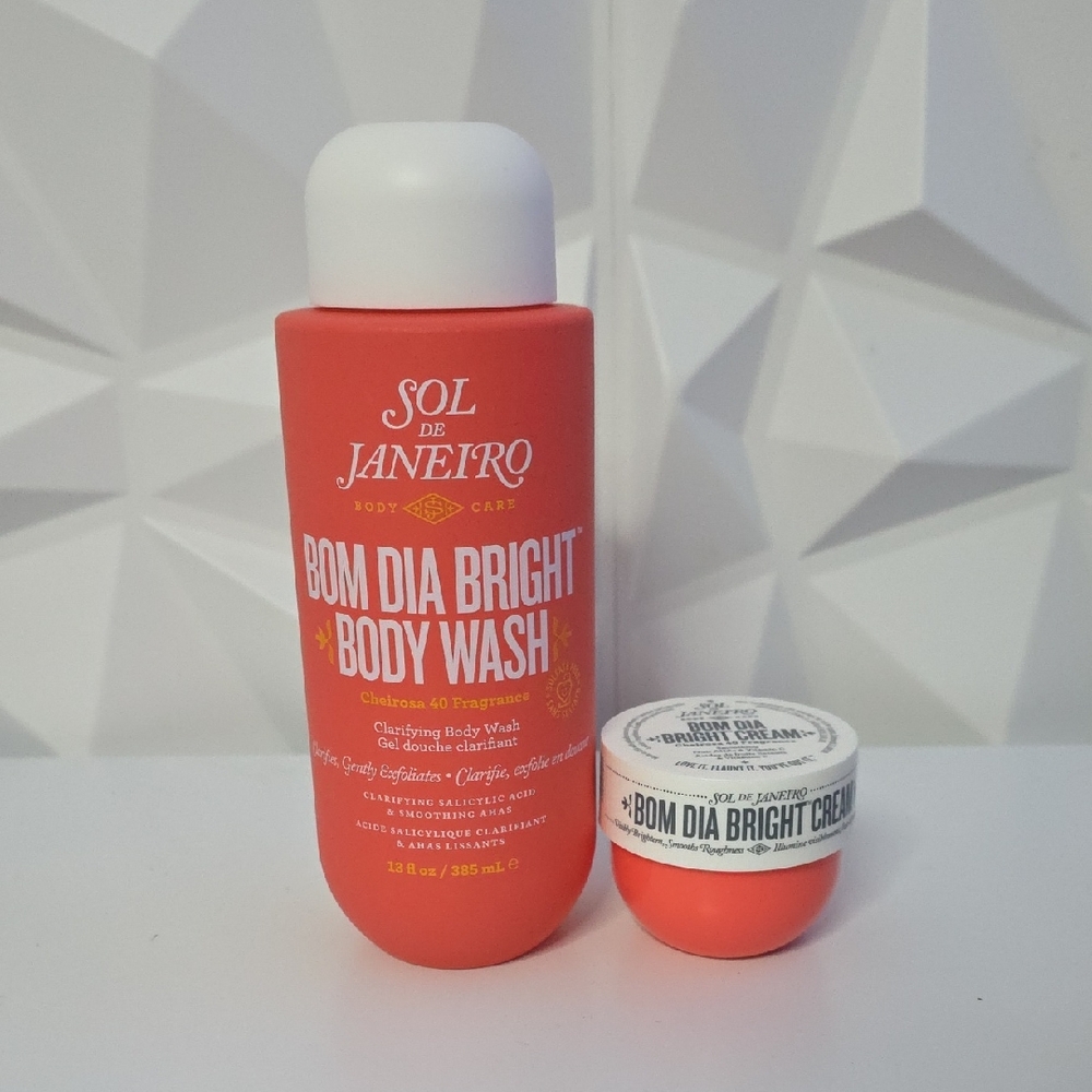 Sol de Janeiro Bom Dia Bright Body Wash & Body Cream 40. New & Sealed!
